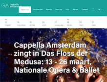 Tablet Screenshot of cappellaamsterdam.nl