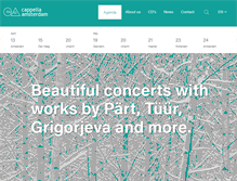 Tablet Screenshot of cappellaamsterdam.com